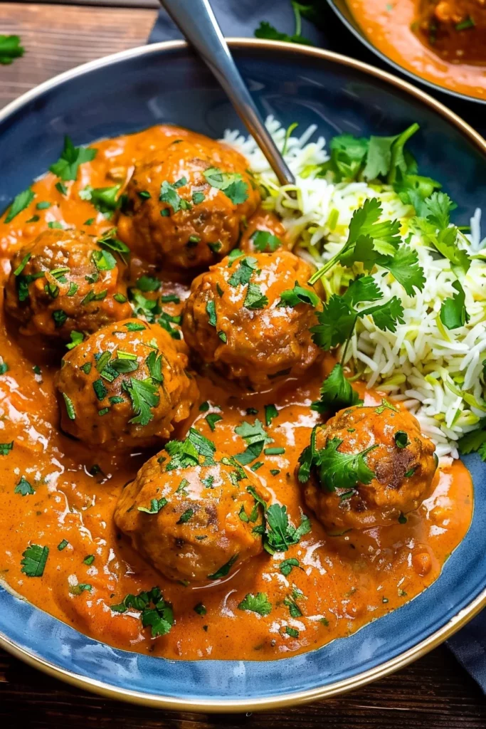 Venison Meatballs In Tikka Masala Sauce: Flavor Explosion in Every Bite!