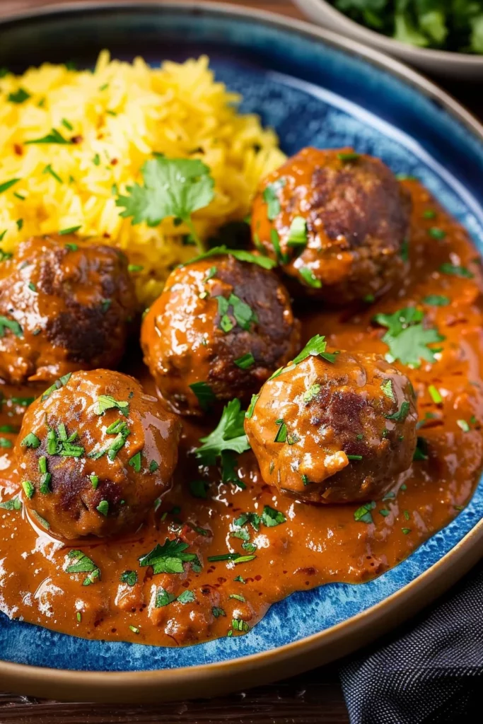 Venison Meatballs In Tikka Masala Sauce: Flavor Explosion in Every Bite!