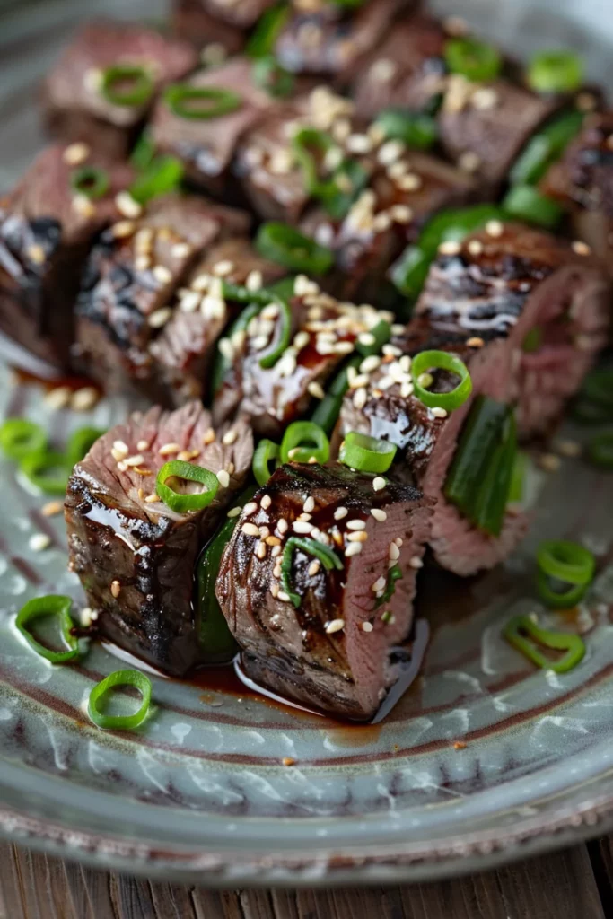 Venison Negimaki: Exquisite Scallion-Wrapped Delight