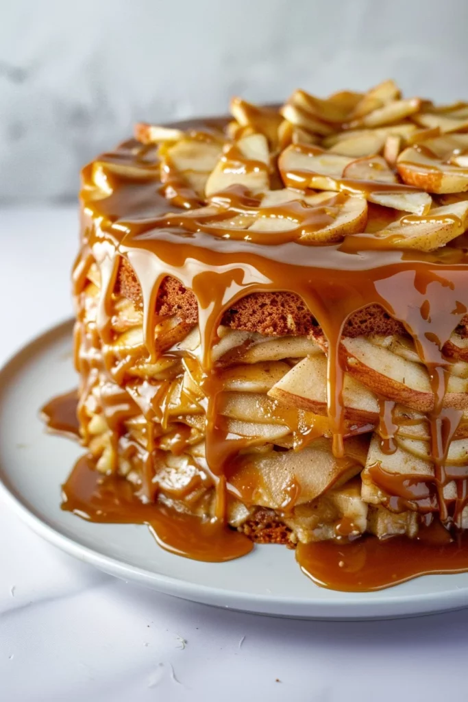 Caramel Apple Cake: Heavenly Caramel Cascade