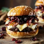 Maple Cranberry Venison Smash Burgers With Brie and Crispy Bacon