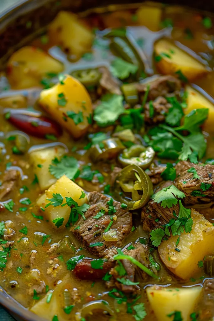 New Mexico Green Chile Stew: Bold & Spicy Beef Fiesta