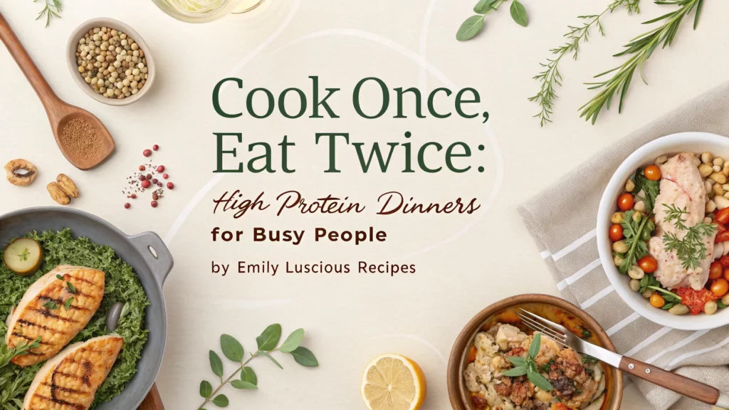 Cook Once, Eat Twice High Protein Dinners CookBook