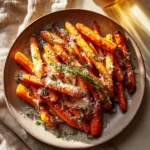 Garlic Parmesan Roasted Carrots