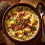 Bacon Cheddar Gnocchi Soup