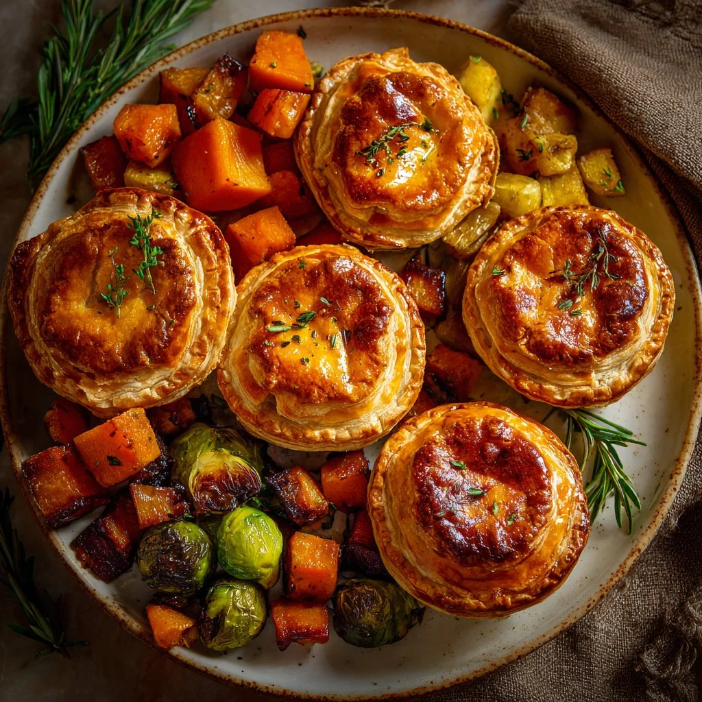Roasted Autumn Vegetable Pot Pie