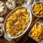 Thanksgiving Mac and Cheese Casserole