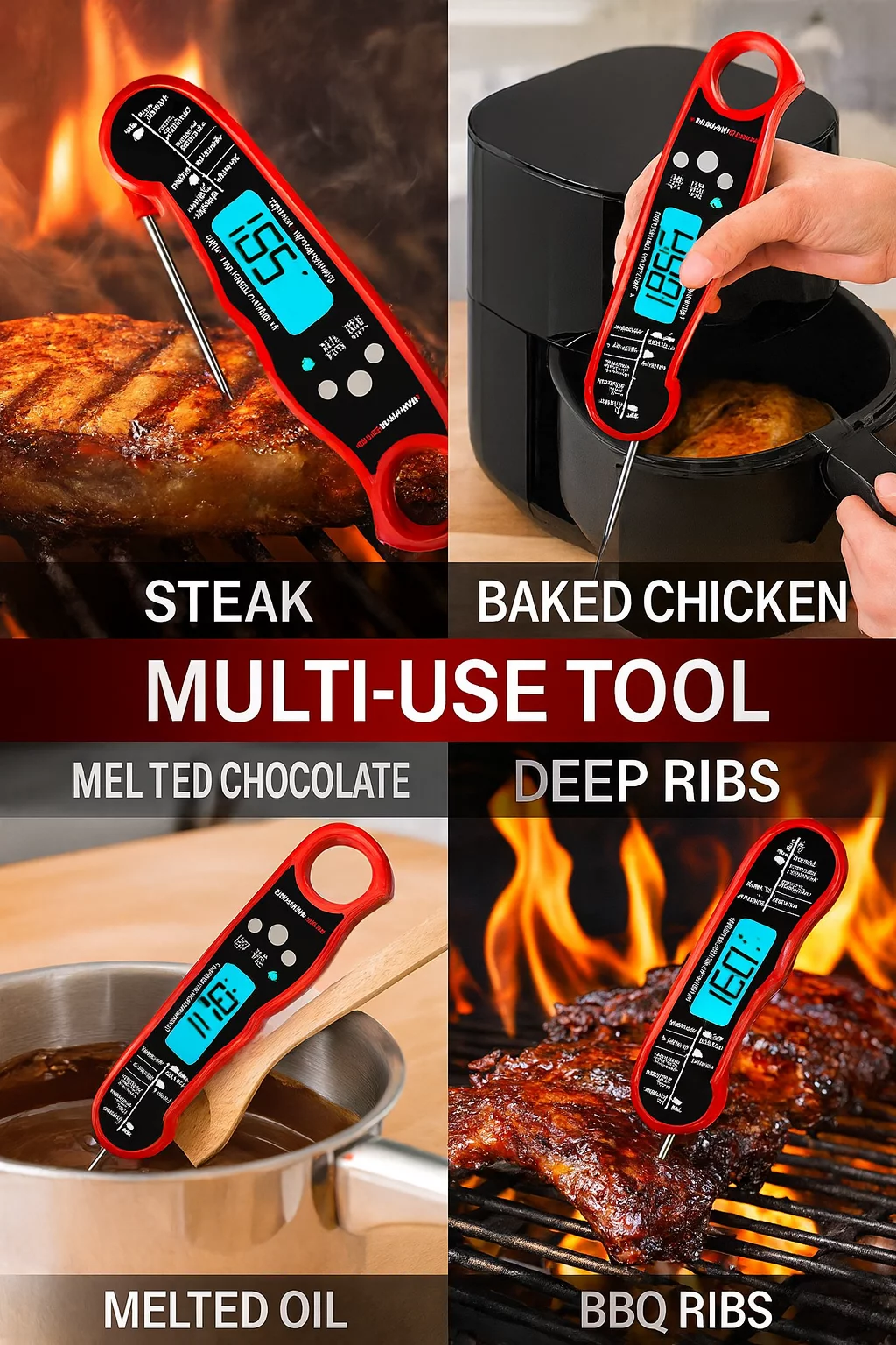One Tool for Every Recipe – Alpha Grillers Multi-Use Food Thermometer