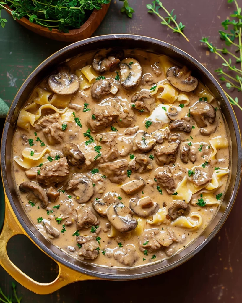 Beef and Mushroom Stroganoff: Creamy Greek Yogurt Bliss 12 Beef and Mushroom Stroganoff: Creamy Greek Yogurt Bliss
