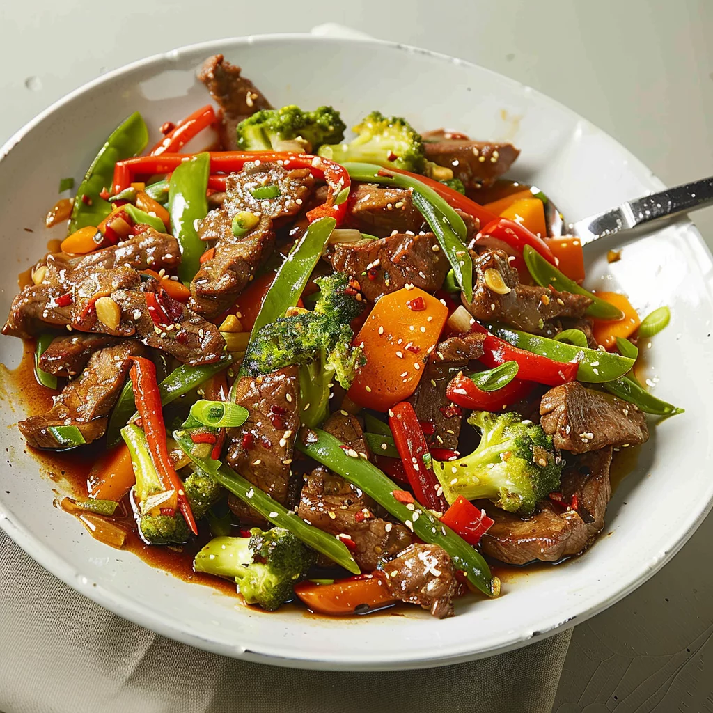 Beef and Vegetable Stir-Fry with Ginger-Garlic Sauce: Unleash the Explosive Flavors