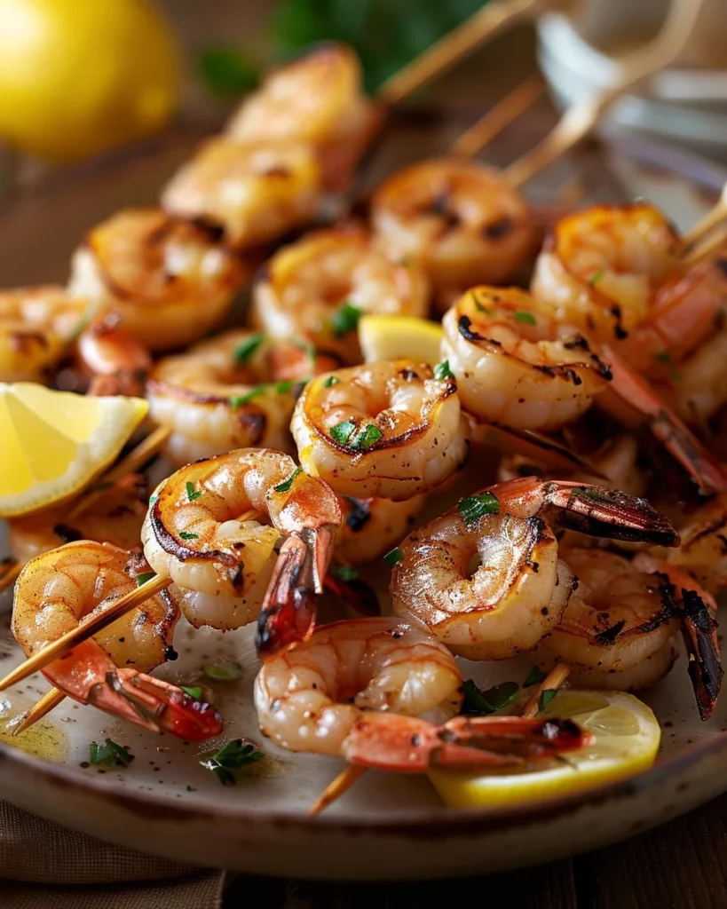 Cowboy Butter Shrimp Skewers: Grilled Perfection on a Stick