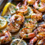 Cowboy Butter Shrimp Skewers