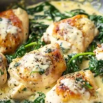 Creamy Garlic Parmesan Chicken with Spinach