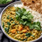 Creamy Lentil and Spinach Coconut Curry