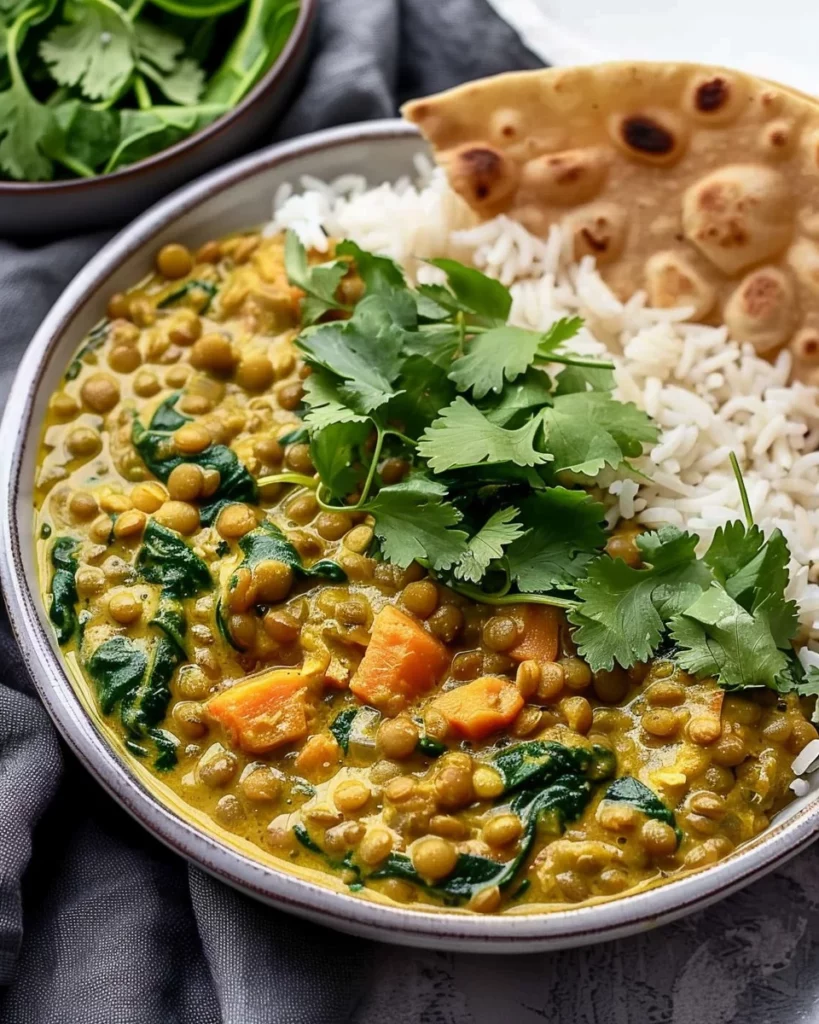 Creamy Lentil and Spinach Coconut Curry: Bold Flavors in Every Bite