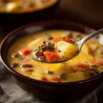 Crockpot Cheeseburger Soup