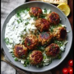 Greek Turkey Meatballs with Tzatziki Sauce