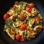 High Protein Mediterranean Chicken Orzo