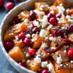 Honey Roasted Butternut Squash With Cranberries and Feta Sweet and Savory Butternut Squash