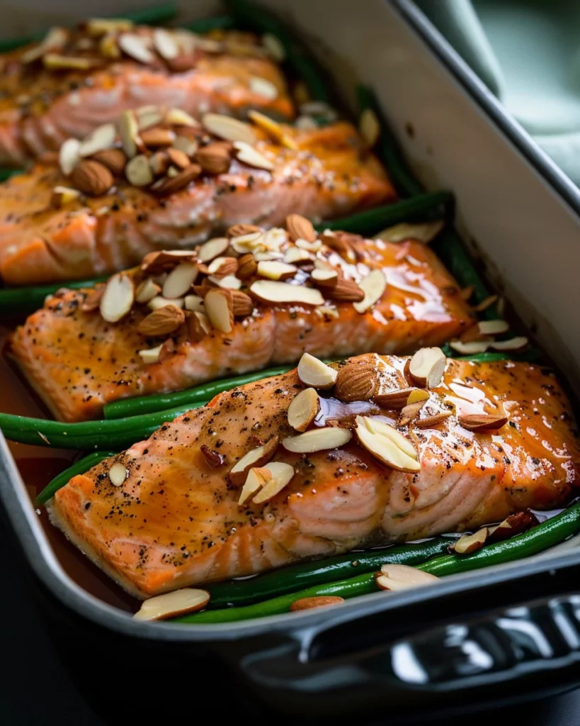 Maple Glazed Salmon With Garlic Green Beans and Toasted Almonds: Elevate Your Dinner Game 12 Maple Glazed Salmon With Garlic Green Beans and Toasted Almonds: Elevate Your Dinner Game
