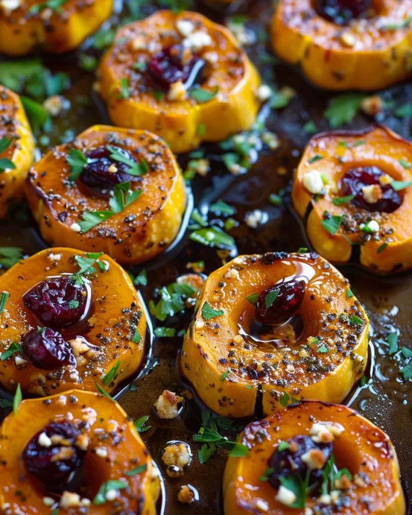 Maple Roasted Butternut Squash Bites With Cranberry Feta Crumble: Flavor Explosion!