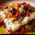 Mediterranean Baked Cod with Olives 9 Mediterranean Baked Cod with Olives