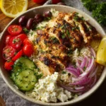 Mediterranean Chicken and Rice Bowl