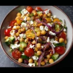 Mediterranean Chickpea Feta Salad 9 Mediterranean Chickpea Feta Salad