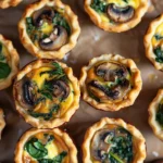 Mini Spinach and Mushroom Quiche Bites