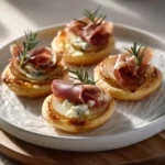 Prosciutto, Pear and Brie Tarts