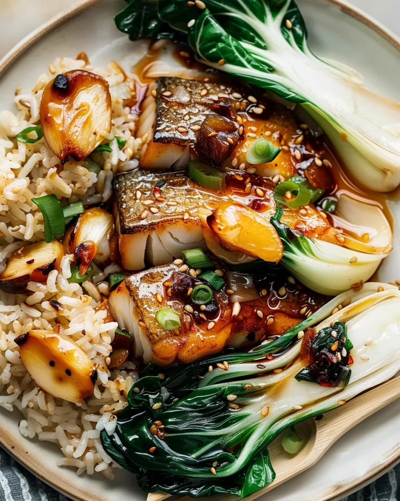 Teriyaki Glazed Cod with Rice and Bok Choy: The Ultimate Asian Fusion Delight 12 Teriyaki Glazed Cod with Rice and Bok Choy: The Ultimate Asian Fusion Delight