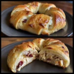 Turkey Cranberry Crescent Ring