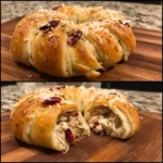 Turkey Cranberry Crescent Ring