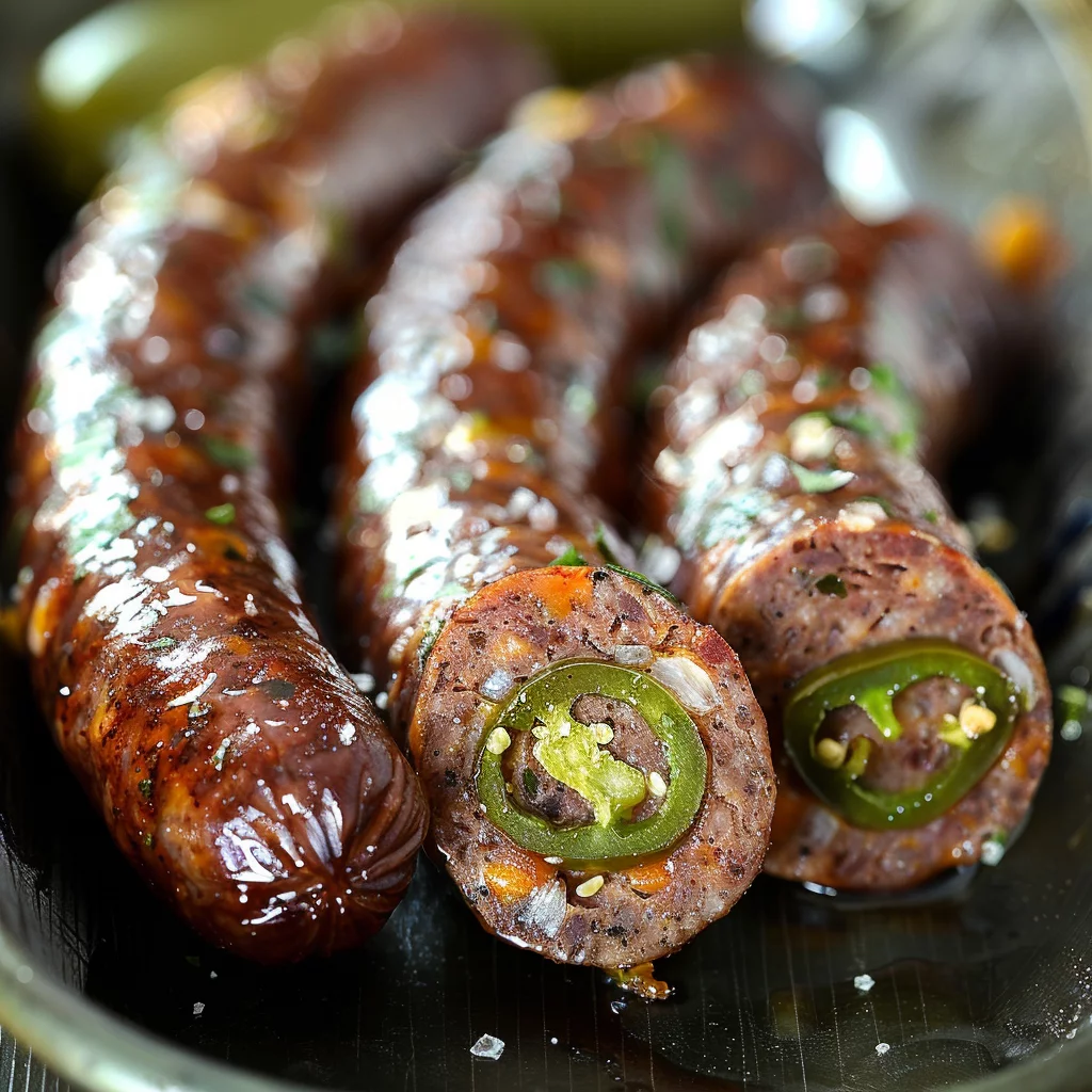 Zesty Smoked Venison Jalapeño Cheddar Sausage