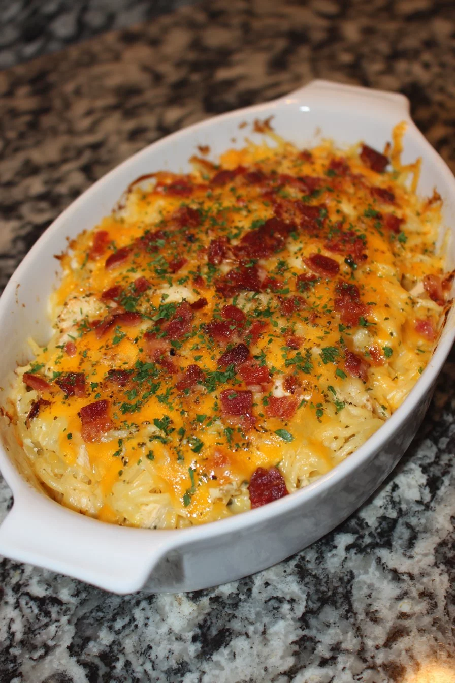 Creamy Southern Spaghetti Bake