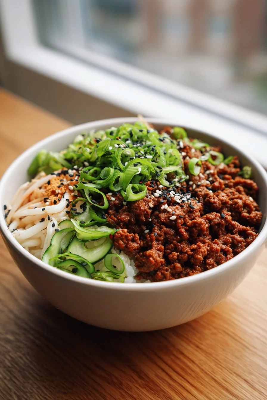Korean Ground Beef Bowl