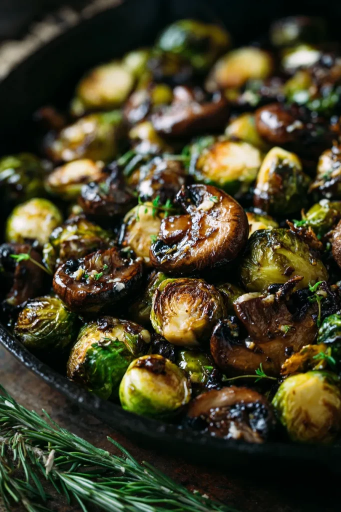 Perfect Roasted Brussels Sprouts & Carrots: Flavorful Sheet Pan & Creative Recipes 44 Brussels with Mushrooms