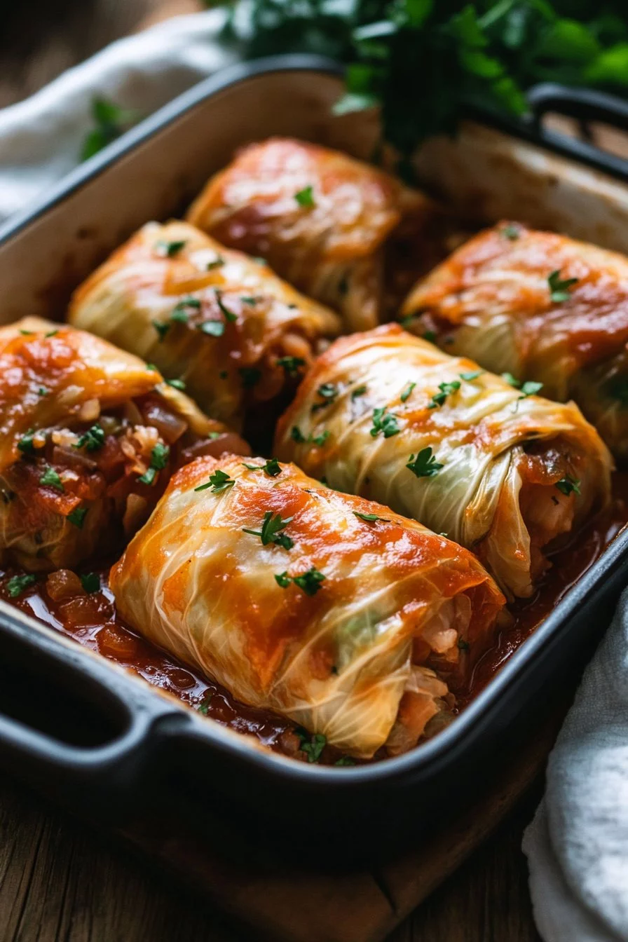 Polish Cabbage Rolls (baked in the oven)
