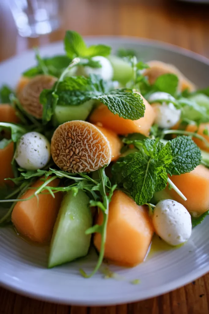 Cantaloupe & Honeydew Mixed Greens