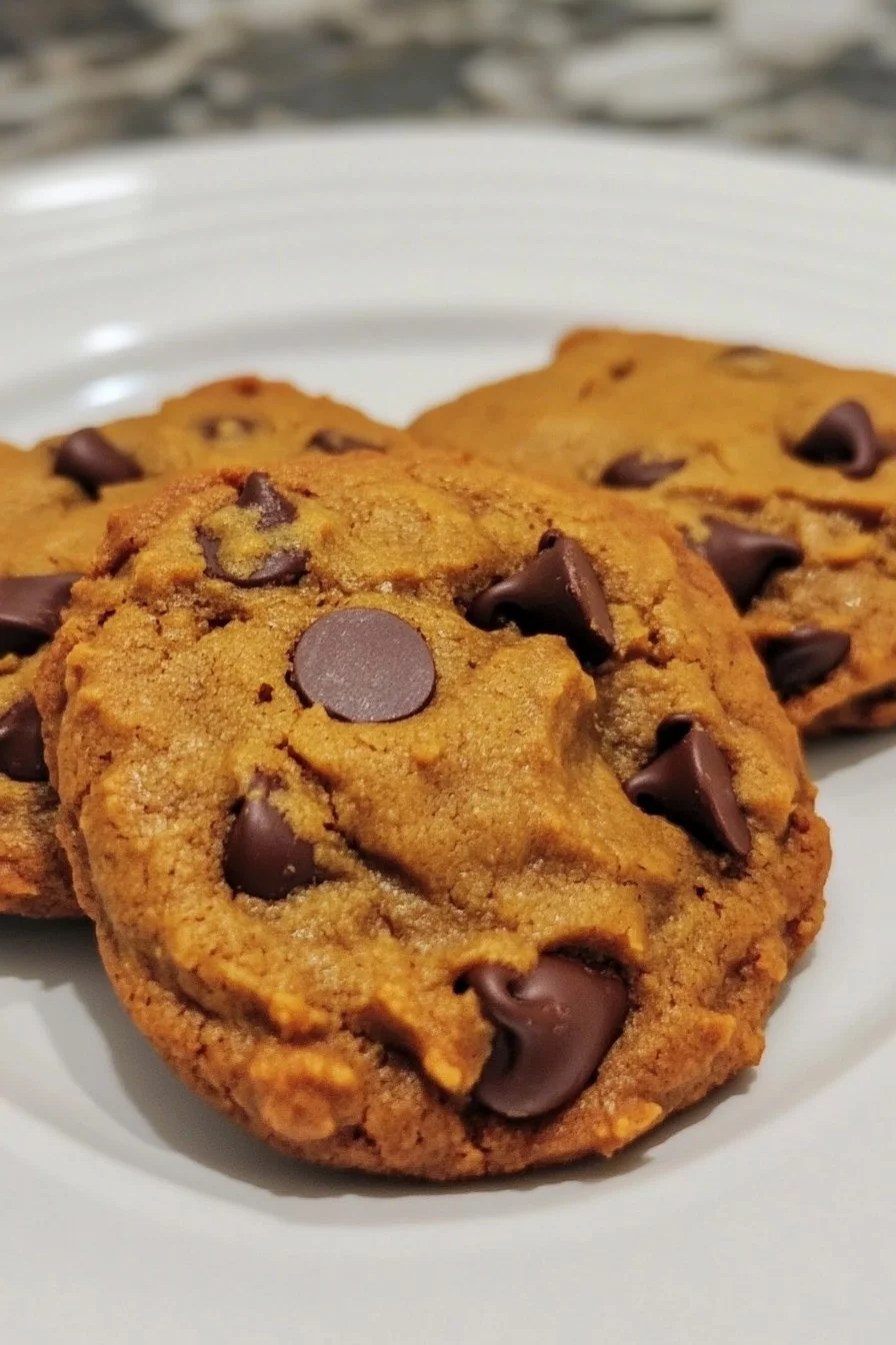 Chewy Pumpkin Chocolate Chip Cookies