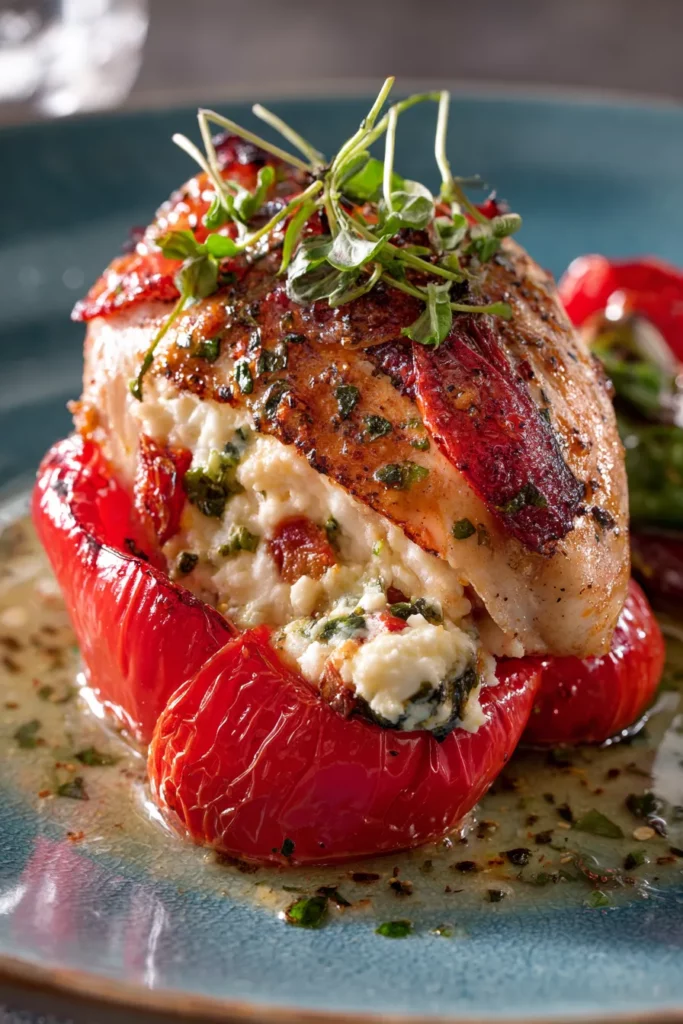 The Complete Guide to Stuffed Chicken Breast Recipes โPlus 70+ recipes to try 34 Goat Cheese & Red Pepper Chicken
