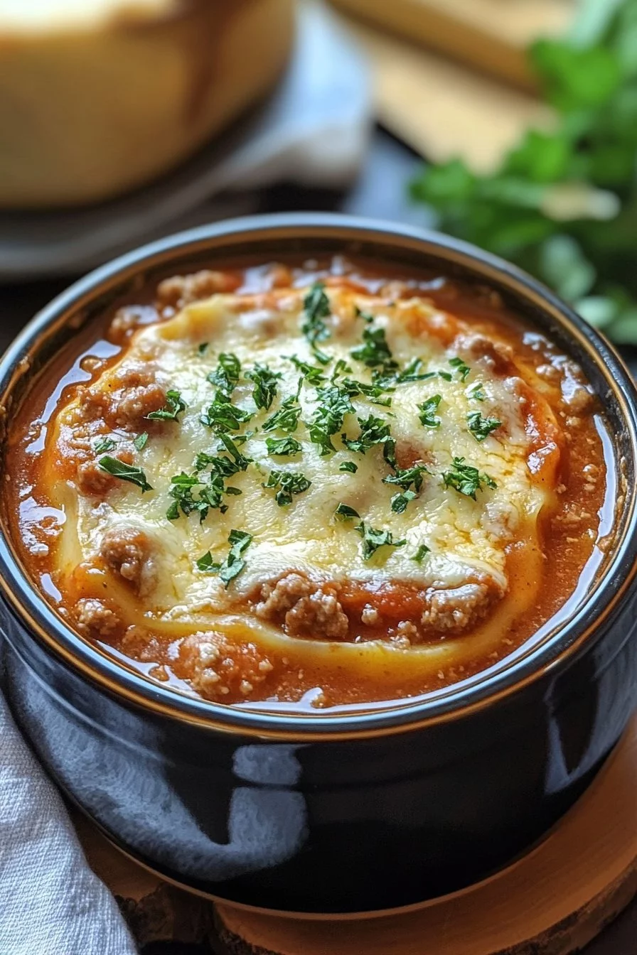 One Pot Lasagna Soup