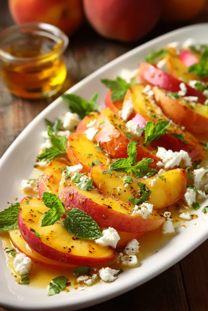 Peach Feta Salad