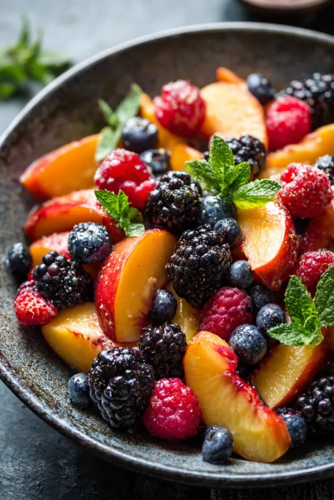 Sweet Peach Fruit Salad