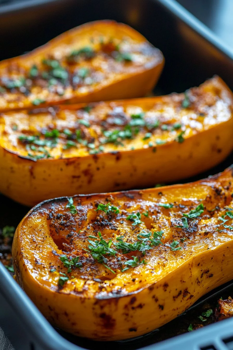 Air Fryer Butternut Squash Halves