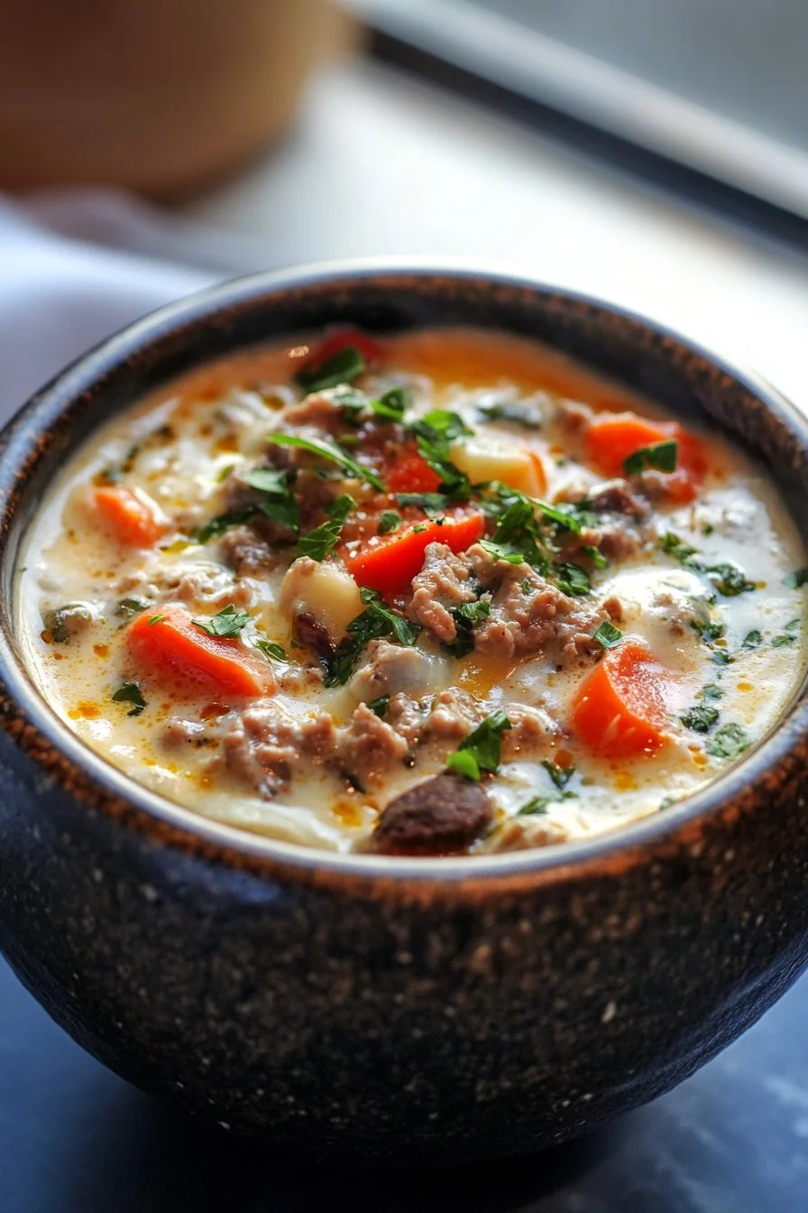 Philly Cheesesteak Soup
