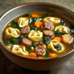Autumn Tortellini Soup with Sausage