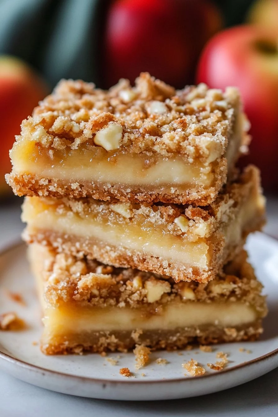 Apple Crisp Shortbread Bars