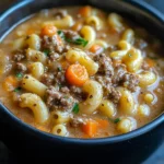 Cheeseburger Macaroni Soup