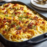 Creamy Southern Spaghetti Bake